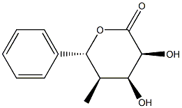 L-Ribonic acid, 4-deoxy-4-methyl-5-C-phenyl-, delta-lactone, (5R)- (9CI) Struktur