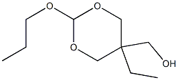 1,3-Dioxane-5-methanol,5-ethyl-2-propoxy-(9CI) Struktur