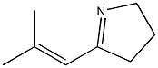 2H-Pyrrole,3,4-dihydro-5-(2-methyl-1-propenyl)-(9CI) Struktur