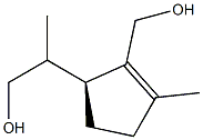 (1R,βS)-2-(Hydroxymethyl)-β,3-dimethyl-2-cyclopentene-1-ethanol Struktur