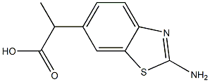 6-Benzothiazoleaceticacid,2-amino-alpha-methyl-(9CI) Struktur