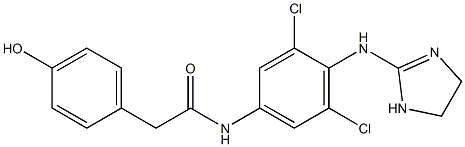 hydroxyphenacetyl aminoclonidine Struktur