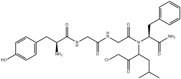 enkephalin, N-(1-(Cl-Ac)-3-methylbutyl)-PheNH2(4)- Struktur