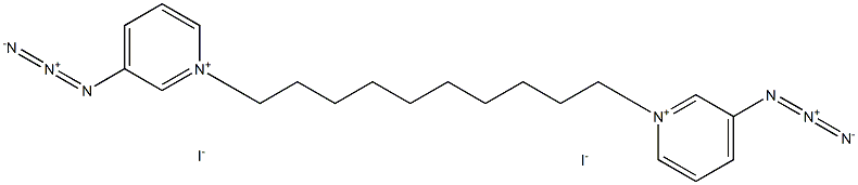 bis(3-azidopyridinium)-1,10-decane Struktur