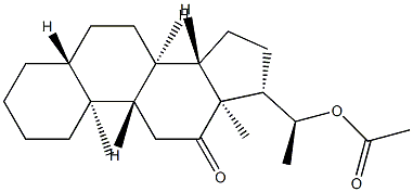 20β-Acetyloxy-5α-pregnan-12-one Struktur