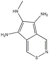 2,5,6-Benzothiazoletriamine,N2-methyl-(9CI) Struktur