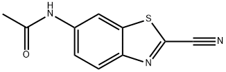 2-Benzothiazolecarbonitrile,6-acetamido-(7CI,8CI) Struktur