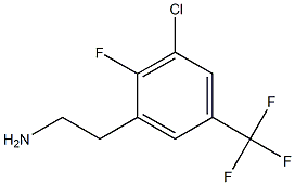 2-(3-chloro-2-fluoro-5-(trifluoromethyl)phenyl)ethanamine Struktur