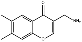 4H-1-Benzopyran-4-one,3-(aminomethyl)-6,7-dimethyl-(9CI) Struktur