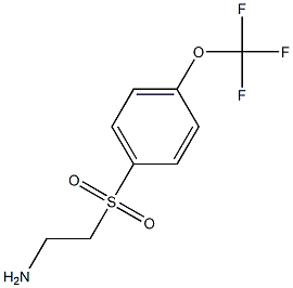 2-(4-(trifluoromethoxy)phenylsulfonyl) ethanamine Struktur