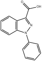 1H-Indazole-3-carboxylic acid, 1-phenyl- Struktur