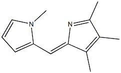 1H-Pyrrole,1-methyl-2-[(Z)-(3,4,5-trimethyl-2H-pyrrol-2-ylidene)methyl]-(9CI) Struktur