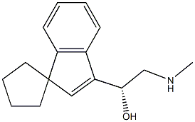 (R)-α-[(Methylamino)methyl]spiro[cyclopentane-1,1'-[1H]indene]-3'-methanol Struktur