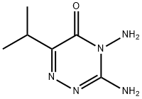 1,2,4-Triazin-5(4H)-one,3,4-diamino-6-(1-methylethyl)-(9CI) Struktur