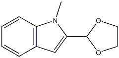 1H-Indole,2-(1,3-dioxolan-2-yl)-1-methyl-(9CI) Struktur