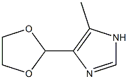 1H-Imidazole,4-(1,3-dioxolan-2-yl)-5-methyl-(9CI) Struktur