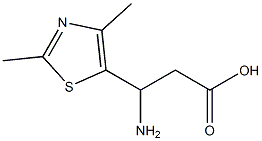 5-Thiazolepropanoicacid,bta-amino-2,4-dimethyl-(9CI) Struktur