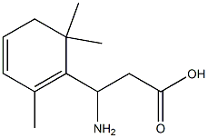 1,3-Cyclohexadiene-1-propanoicacid,bta-amino-2,6,6-trimethyl-(9CI) Struktur