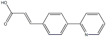 (E)-3-(4-(pyridin-2-yl)phenyl)acrylic acid Struktur