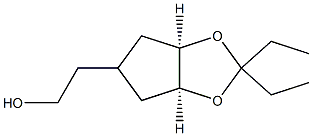 4H-Cyclopenta-1,3-dioxole-5-ethanol,2,2-diethyltetrahydro-,(3aR,6aS)-rel-(9CI) Struktur