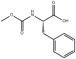 2-[(methoxycarbonyl)amino]-3-phenylpropanoic acid Struktur