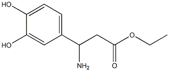 Benzenepropanoic acid, ba-amino-3,4-dihydroxy-, ethyl ester (9CI) Struktur