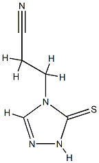 4H-1,2,4-Triazole-4-propanenitrile,1,5-dihydro-5-thioxo-(9CI) Struktur