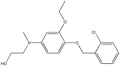 2-({4-[(2-chlorobenzyl)oxy]-3-ethoxybenzyl}amino)ethanol Struktur