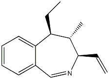 3H-2-Benzazepine,3-ethenyl-5-ethyl-4,5-dihydro-4-methyl-,(3R,4S,5S)-rel-(9CI) Struktur