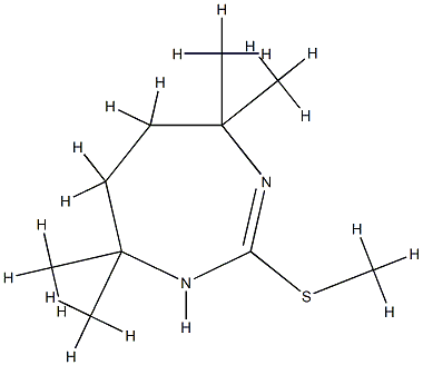 1H-1,3-Diazepine,4,5,6,7-tetrahydro-4,4,7,7-tetramethyl-2-(methylthio)-(9CI) Struktur