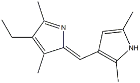 1H-Pyrrole,2-[(Z)-(2,5-dimethyl-3H-pyrrol-3-ylidene)methyl]-4-ethyl-3,5-dimethyl-(9CI) Struktur