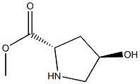 D-Proline, 4-hydroxy-, methyl ester, (4S)-rel- (9CI) Struktur