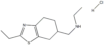 Ethyl-2 (N-ethylaminomethyl)-6 tetrahydro-4,5,6,7-benzo(d)thiazole chl orhydrate [French] Struktur