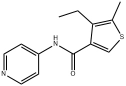 3-Thiophenecarboxamide,4-ethyl-5-methyl-N-4-pyridinyl-(9CI) Struktur