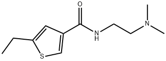 3-Thiophenecarboxamide,N-[2-(dimethylamino)ethyl]-5-ethyl-(9CI) Struktur