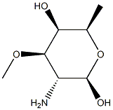 beta-D-Galactopyranose, 2-amino-2,6-dideoxy-3-O-methyl- (9CI) Struktur