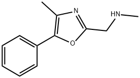 2-Oxazolemethanamine,N,4-dimethyl-5-phenyl-(9CI) Struktur