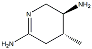 2,5-Pyridinediamine,3,4,5,6-tetrahydro-4-methyl-,(4R,5S)-rel-(9CI) Struktur