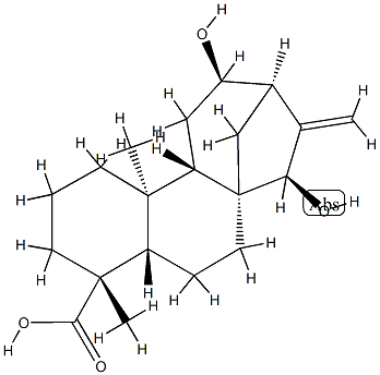 (15R)-12β,15-Dihydroxykaur-16-en-18-oic acid Struktur