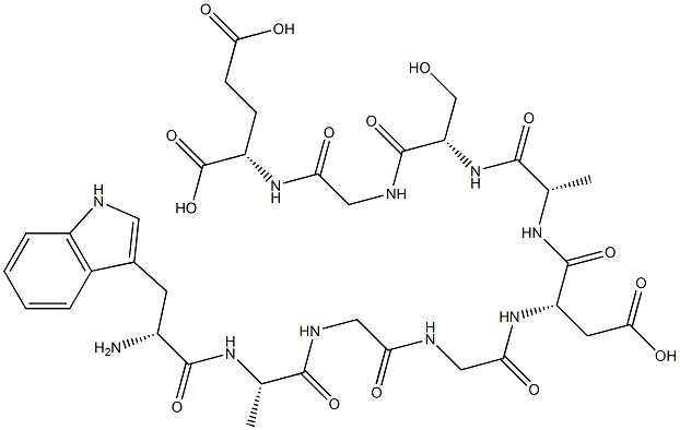 delta sleep-inducing peptide, Trp(1)- Struktur