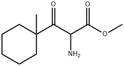 Cyclohexanepropanoic acid, alpha-amino-1-methyl-ba-oxo-, methyl ester (9CI) Struktur