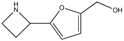 2-Furanmethanol,5-(2-azetidinyl)-(9CI) Struktur