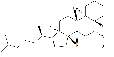 6β-[(Trimethylsilyl)oxy]-5α-cholestane Struktur