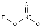 Fluorine nitrate Struktur