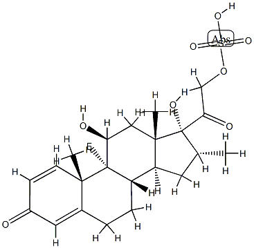 dexamethasone sulfate ester Struktur