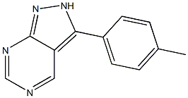 1H-Pyrazolo[3,4-d]pyrimidine,3-(4-methylphenyl)-(9CI) Struktur