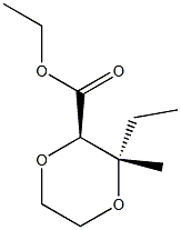 threo-Pentonic acid, 4,5-dideoxy-2,3-O-1,2-ethanediyl-3-C-methyl-, ethyl ester (9CI) Struktur