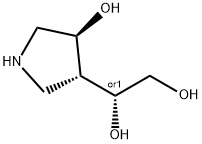 1,2-Ethanediol,1-[(3R,4S)-4-hydroxy-3-pyrrolidinyl]-,(1R)-rel-(9CI) Struktur