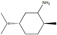 Cyclohexanamine, 2-methyl-5-(1-methylethyl)-, (2R,5R)-rel- (9CI) Struktur