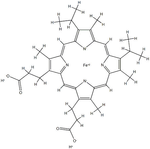 2,4-diisopropyldeuteroheme Struktur